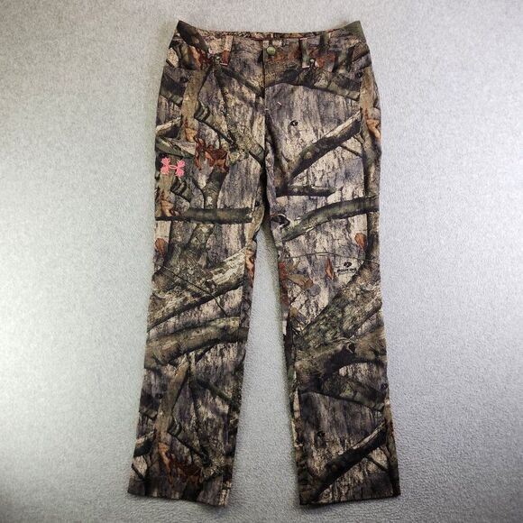 Under Armour Pants Womens 8 Mossy Oak Treestand Ripstop Warm Weather Hunting UA - Picture 1 of 15